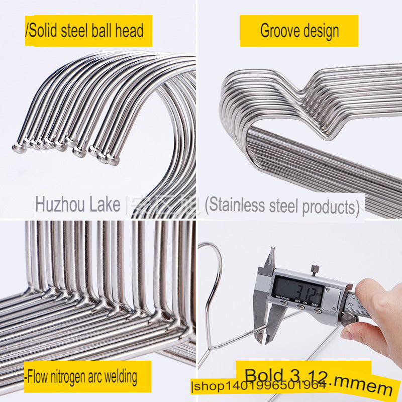Premium 304 Stainless Steel Clothes Hanger: Rust-Resistant & Non-Slip