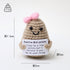 Handmade wool woven potato dolls funny positive energy.