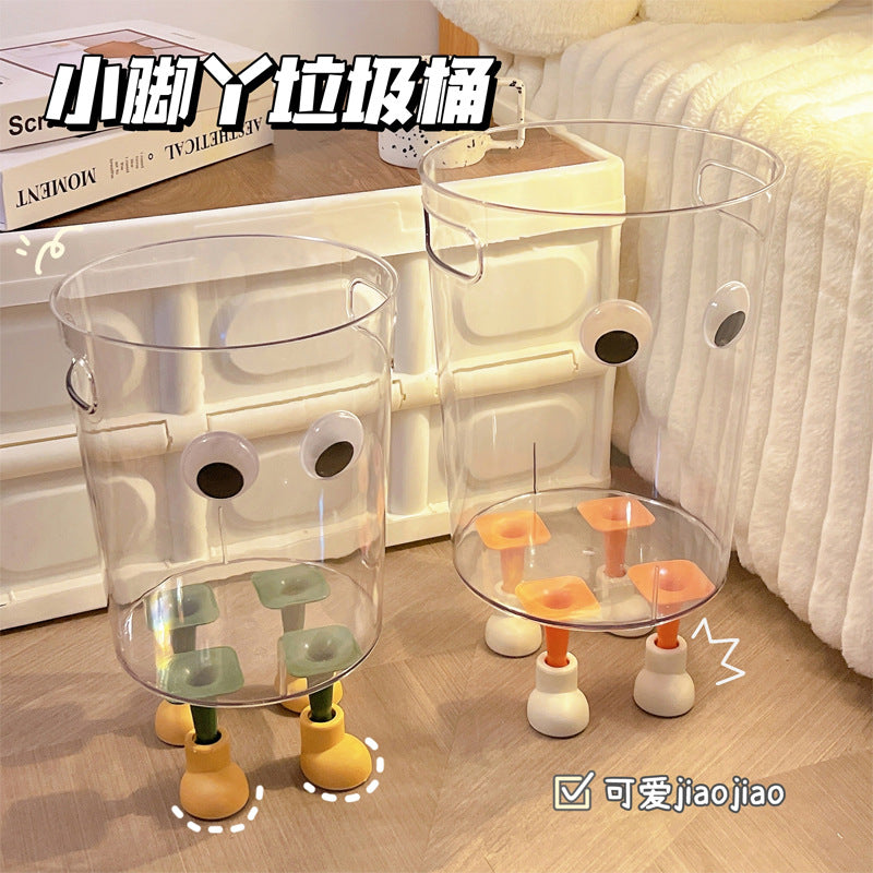 New creative transparent trash can, bedroom living room, net red trash can, transparent trash can, high-value home