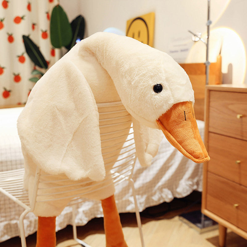 Internet Celebrity Big White Goose Pillow Doll: Plush Toy for Wholesale Gifts and Stalls