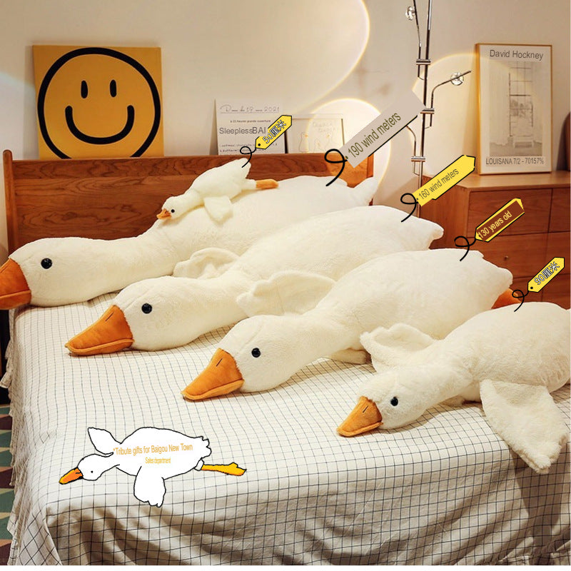 Internet Celebrity Big White Goose Pillow Doll: Plush Toy for Wholesale Gifts and Stalls
