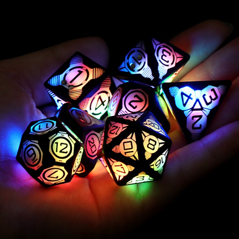 Multi-Faceted LED Dice Set Enhance Your Board Game Experience