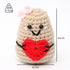 Handmade wool woven potato dolls funny positive energy.