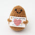 Handmade wool woven potato dolls funny positive energy.