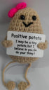 Handmade wool woven potato dolls funny positive energy.